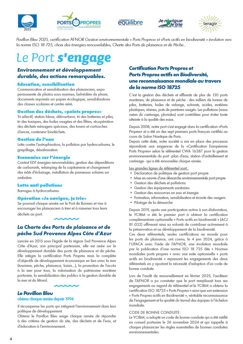 port biodiversité bormes ycibm