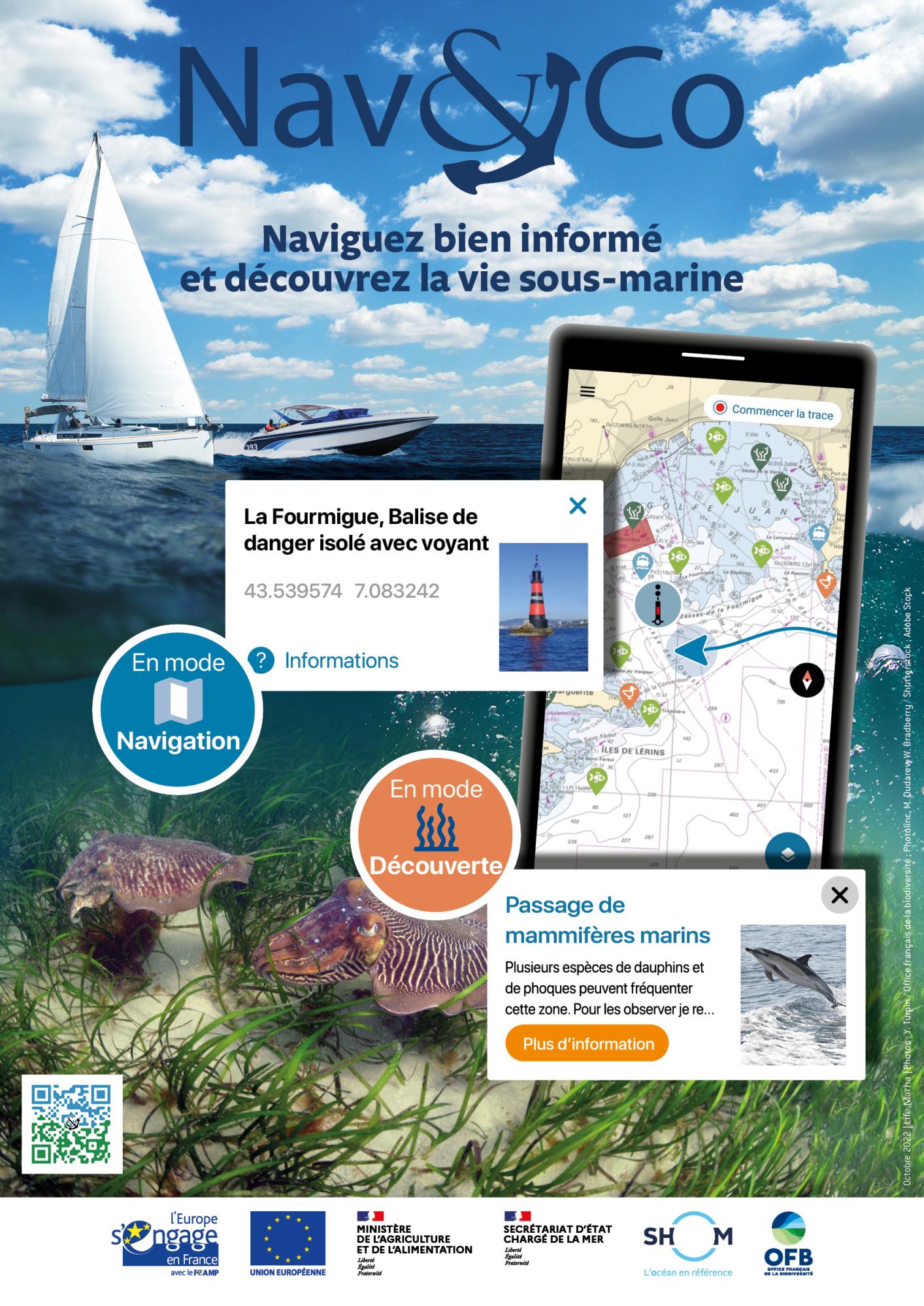 navco posidonie navigation mouillage environnement